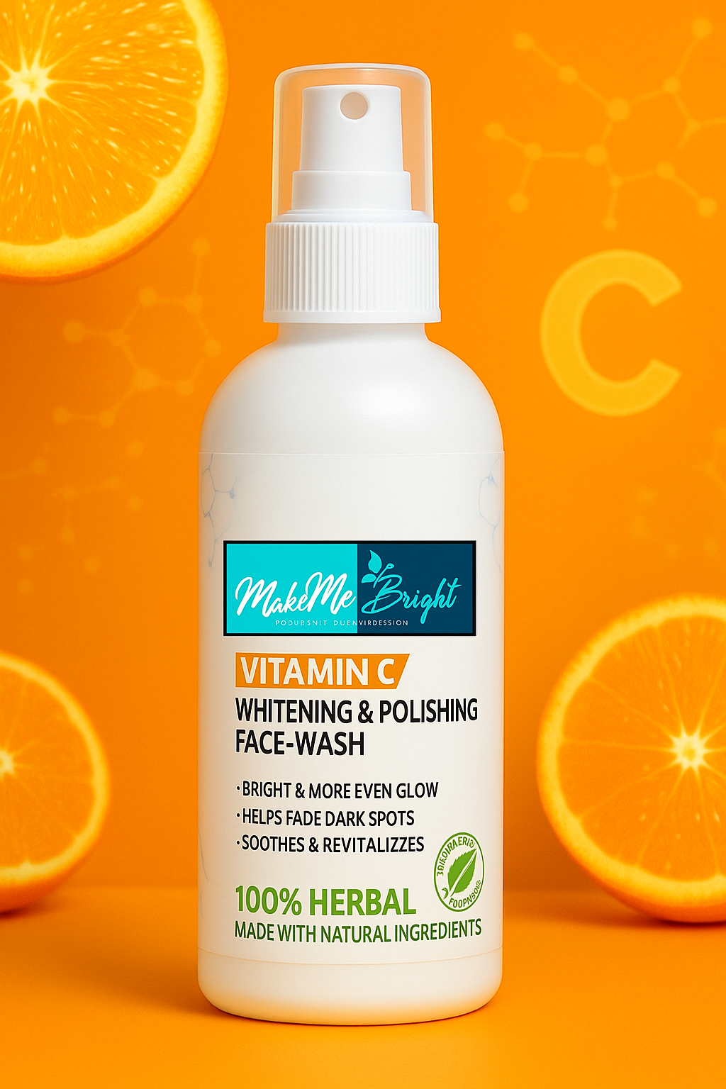 Makemebright vitamin c whitening polishing facewash
