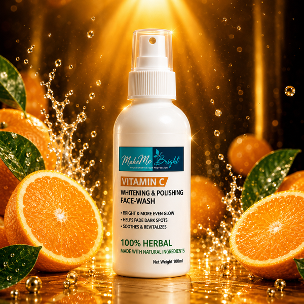 Makemebright vitamin c whitening polishing facewash