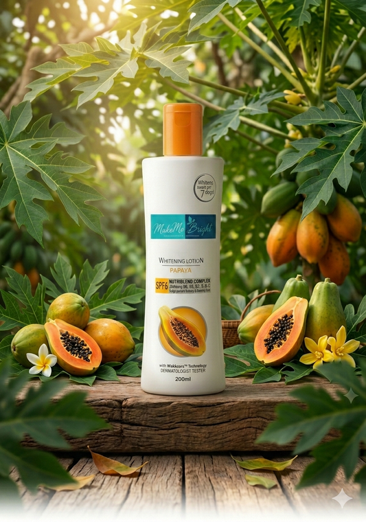MakeMeBright Papaya Brightening Body Lotion – Visible Results in 7 Days