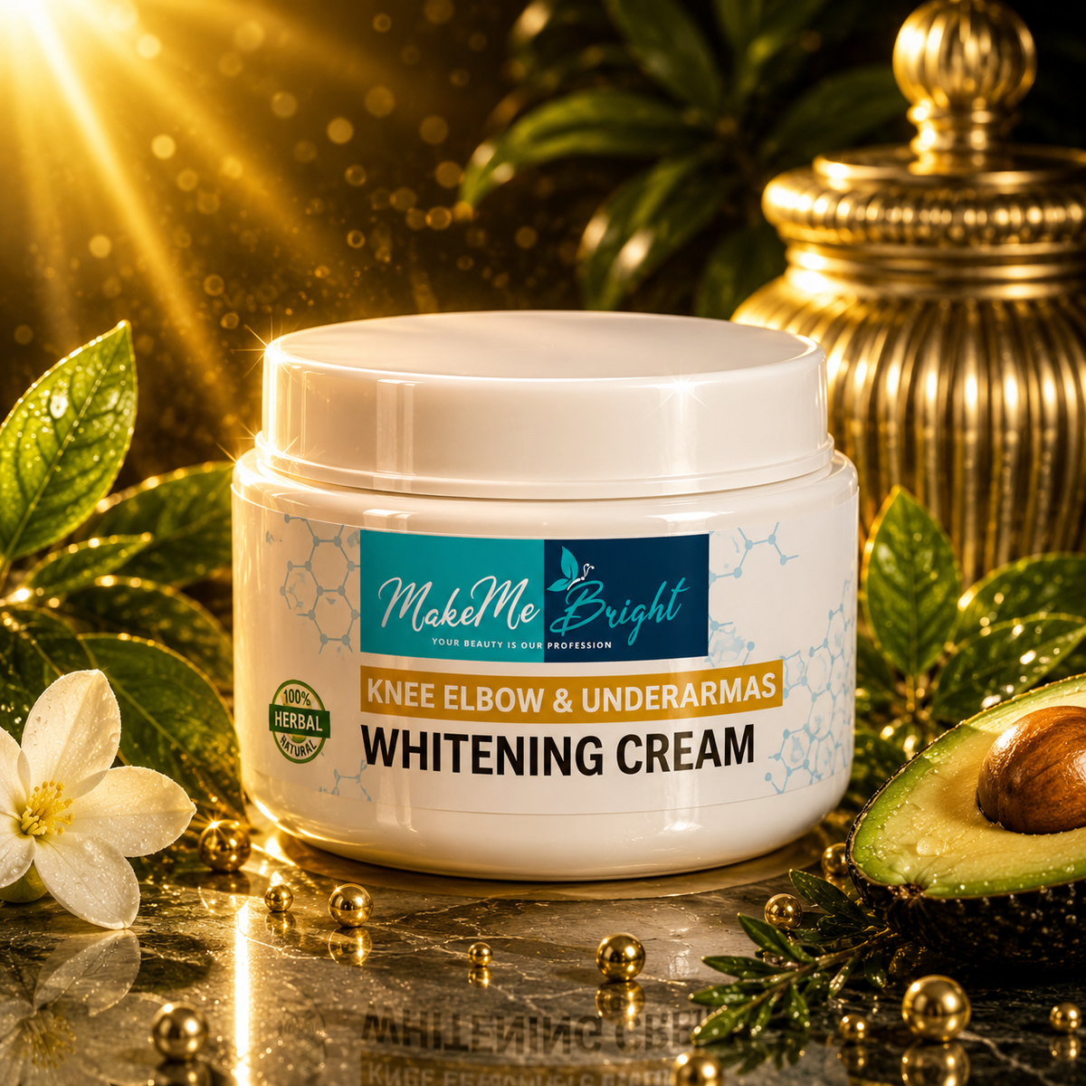 Makemebright knee elbow underarms whitening cream