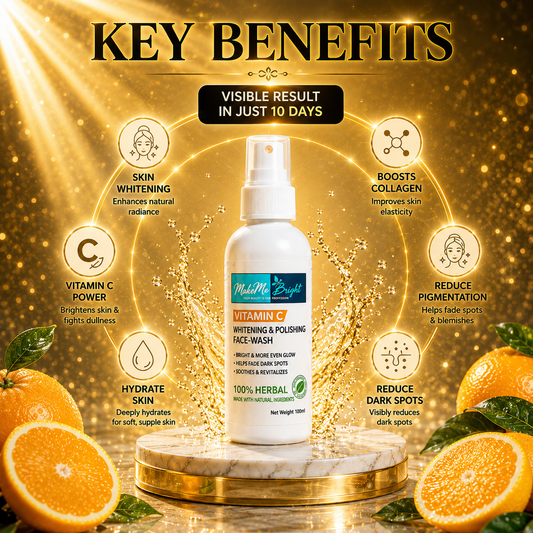 Makemebright vitamin c whitening polishing facewash