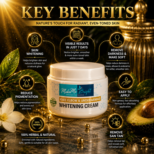 Makemebright knee elbow underarms whitening cream