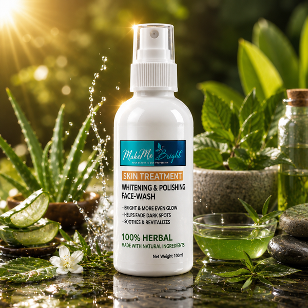 Makemebright skin treatment whitening polishing facewash